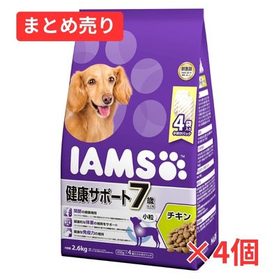 【賞味期限2027年2月25日】アイムス 7歳以上用 健康サポート チキン 小粒 2.6kg×4個まとめ売り