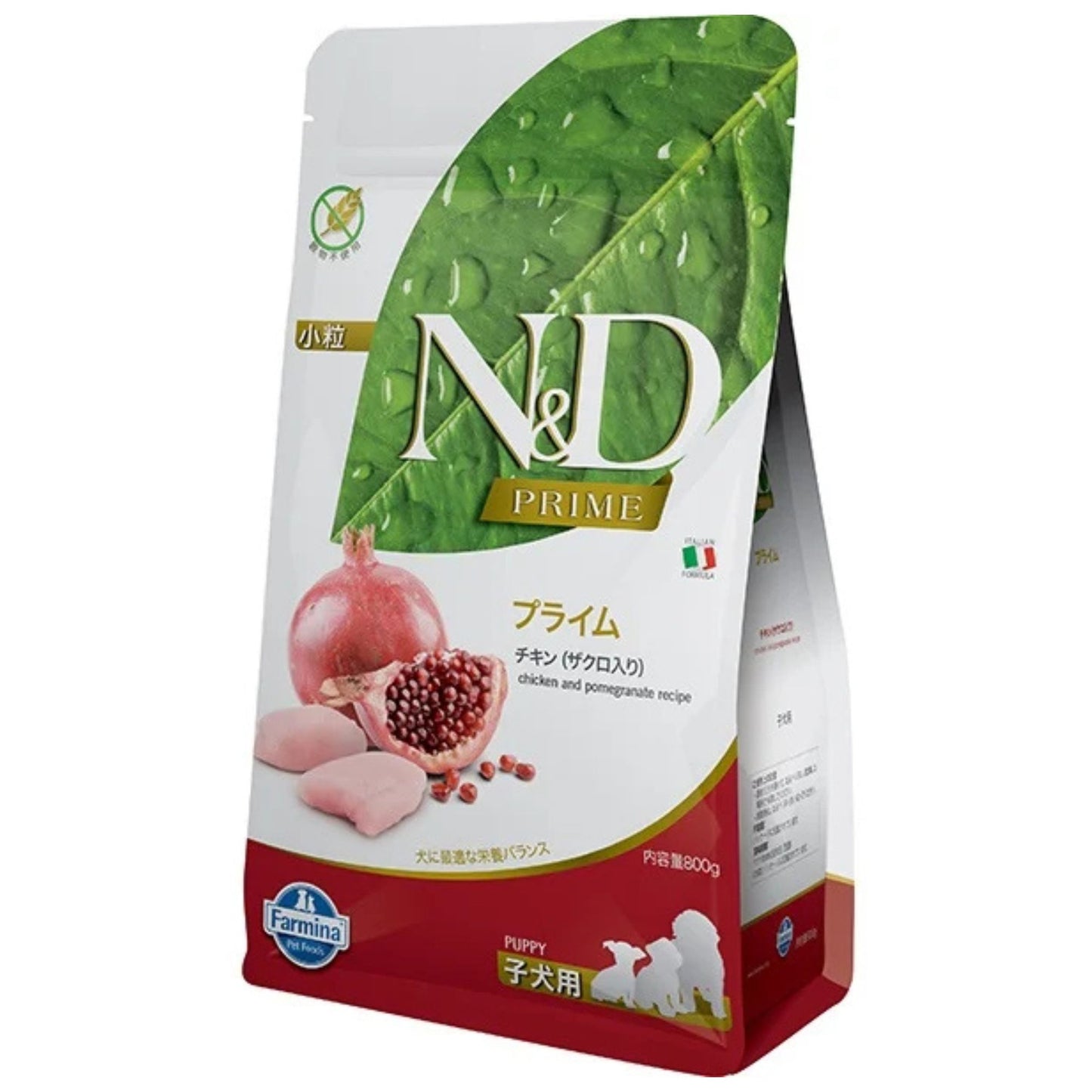 【賞味期限2026年9月30日】N＆D プライム チキン ザクロ入り 子犬用 800g