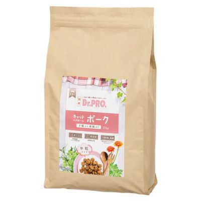 【賞味期限2026年11月12日】Dr.PRO キャットヘアボール ポーク 2kg