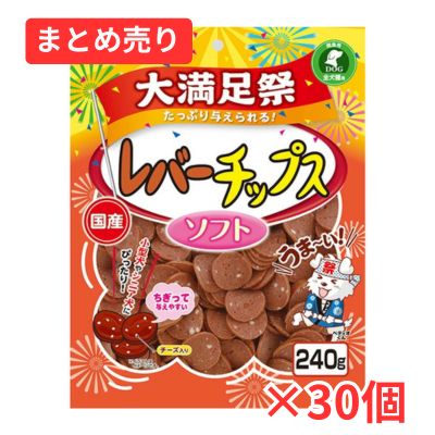 【賞味期限2026年9月30日】レバーチップス ソフト 大満足祭 240g×30個まとめ売り