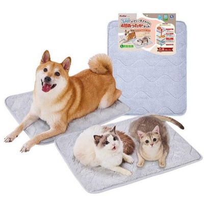 犬猫用マット 洗える やさしい手ざわりの4層あったかマット L